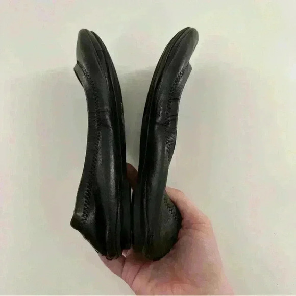 Lucky brand womens flats size 6 36 black leather balletcore - Picture 7 of 14